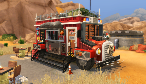 So I may have started working on a Post Simpocalyptic Food Truck the other day.  Still much to do, b