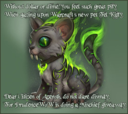 prudencewow: I want to giveaway a Mischief kitty! Just like and reblog and in roughly 24 hours, I’ll pick a winneroonie! No need to be following me. I just wanna give someone a Mischief! Make sure if you do want one, that I am able to contact you for