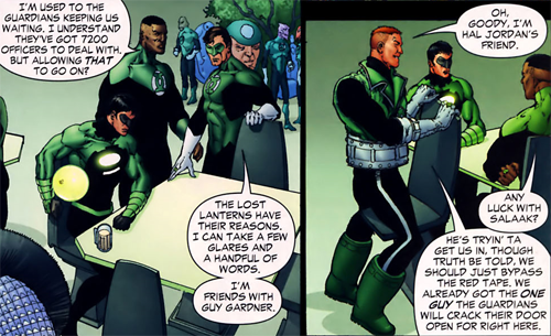 notagreenlantern:  A GuyKyle spam for every arc part 3 of IDK. Many? - Sinestro Corps War prelude