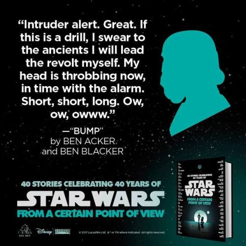 clubjade:Star Wars: From a Certain Point of View reveals | 40th Anniversary short story anthology | 