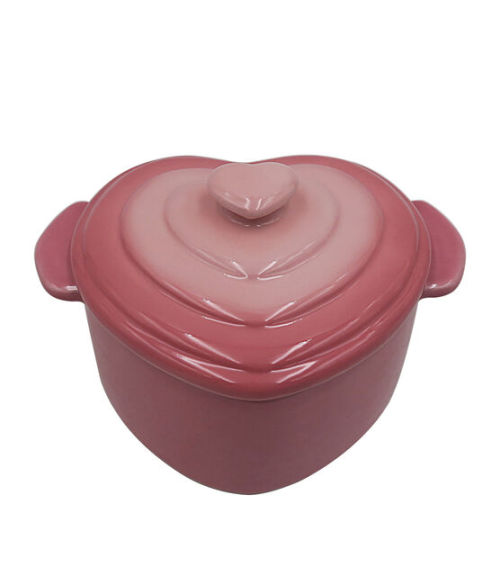 peachblushparlour:Valentine’s Day Ceramic Cocotte with Lid (red, pink)
