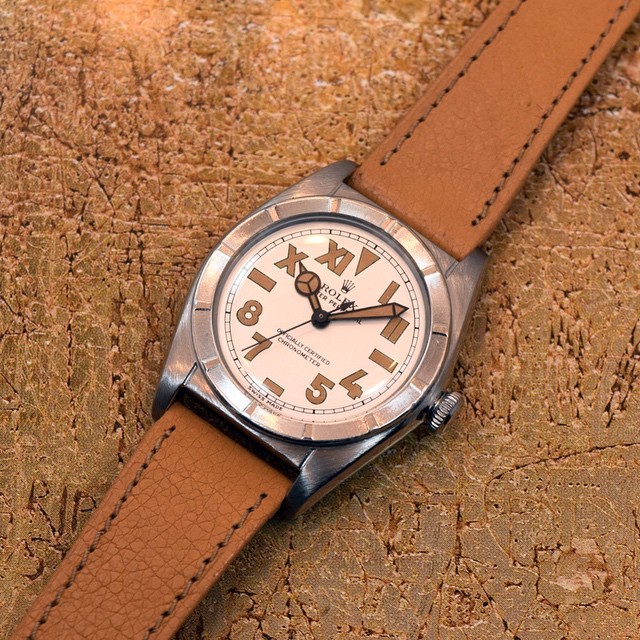 Second Time Around Watch Company — A 1956 Rolex Bubbleback Ref. 5915 ...