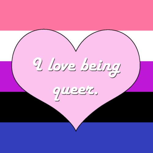 Part 1. (Image description: the lesbian, leather, intersex, genderfluid, graygender, gray-aromantic,