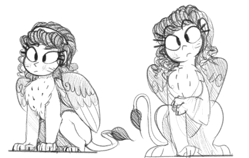 Made a sphinx gal