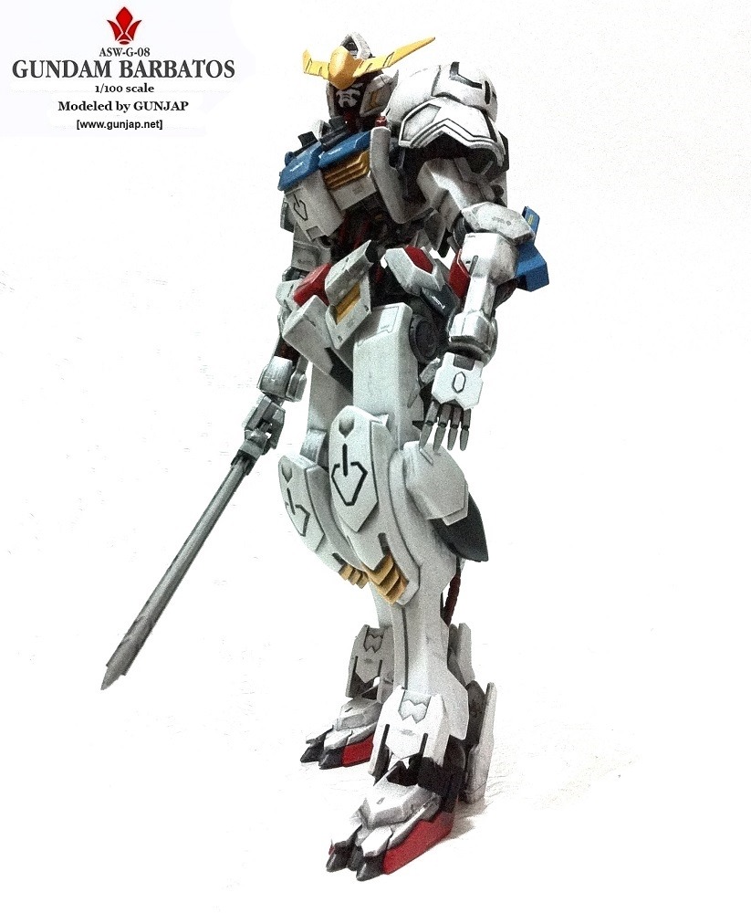 gunjap:  1/100 Gundam Barbatos Custom: Modeled by Gunjap. Photo Review No.14 Big