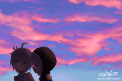  #281 - Pink Sunset Drawn For Relaxation. Wanted To Draw My Kids Again After A Long