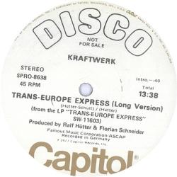 vinyloid:  Kraftwerk -Trans Europe Express (12’ Promo Single) 