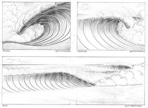 anatoref:  How to Draw a WaveRow 1 & 2Row 3: Left (by Diana Huang), RightRow 4Row 5Row 6 