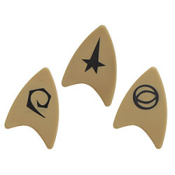 wilwheaton:  (via ThinkGeek :: Star Trek Starfleet Guitar Pick Set)  I am so happy that this exists.