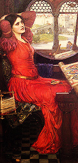 the-writers-ramblings:  literature series → lady of shalott  on either side the