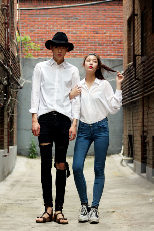 koreanmodel:Street style: Jung Sung Jun and Oh Hye Rim shot by Style K