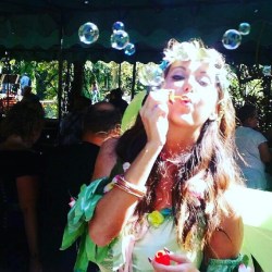 Just a faerie playing with her bubbles #texasrenaissancefestival