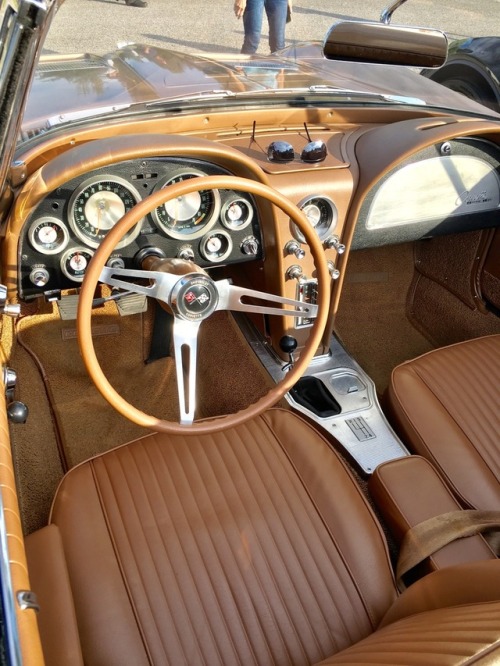 1963 Corvette in a somewhat rare GM &ldquo;Saddle Tan&rdquo; paint and &ldquo;Saddle&