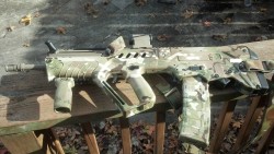 Gunrunnerhell:  Tavor Sar-16 A Custom Hydrodipped Israeli Tavor In Multicam. Although