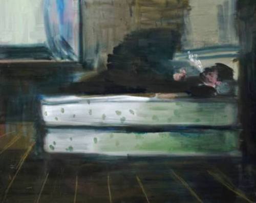 Room of the Loner   -    Rainer Fetting , 2008German, b. 1949- Oil on canvas, 160 x 200 cm