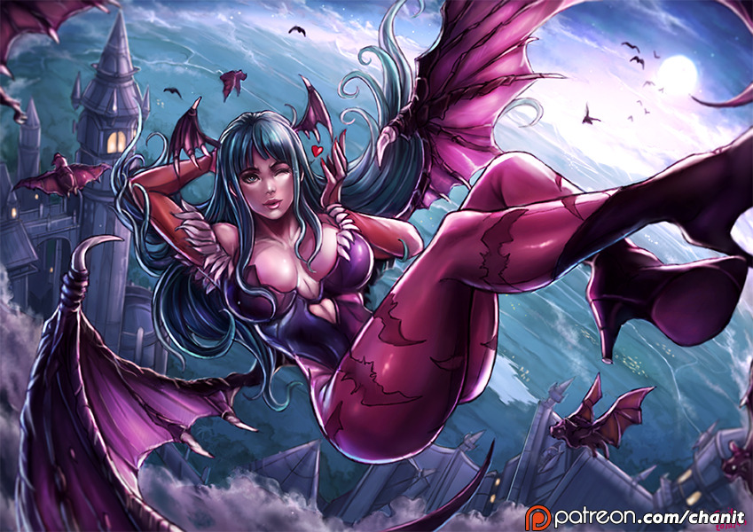 kachimahan:  my pattern 3rd mile stone gaol reach + vote event no.19Character : morrigan