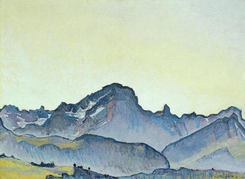 artist-hodler:The Grand Muveran, 1911, Ferdinand Hodler