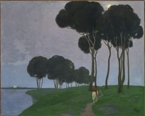 Landscape with Rider, Aleksanders Romans (1910)Pale Moon, Sky LotusPale moon, sky lotus,Planted by I