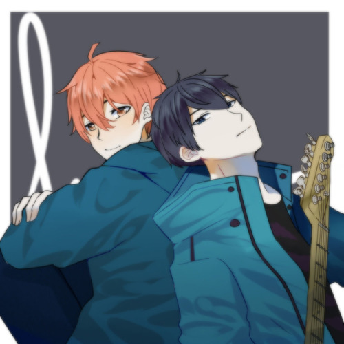 because GIVEN fanart is still rare so I decided to make one! ＼(^o^)／ Yes, this is Mafuyu and Ritsuka