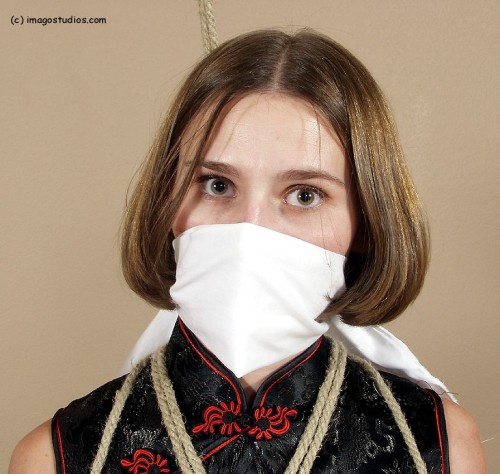 graybandanna:  Some really nice over the nose gags. They’re probably not that effective (unless there’s more gag underneath) but I think they look great. 
