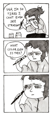 hellabutts:  nocogsorwheels:  e-m-e-t-t:  Red? I think it’s red.   I basically did this once and it’s how I got pink eye.  I can’t tell if you’re making a pun or if you’re telling an actual story. Either way, I’m still laughing. 