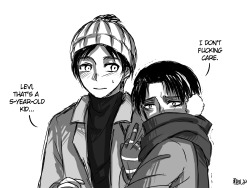 horusson:  Headcanon that Levi really HATES