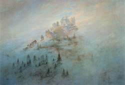 drakontomalloi:Caspar David Friedrich - Morning Mist in the Mountains. 1808