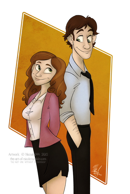 the-art-of-nicole: Here’s the finished re-draw! :D Version I drew a year ago This was fun! I s