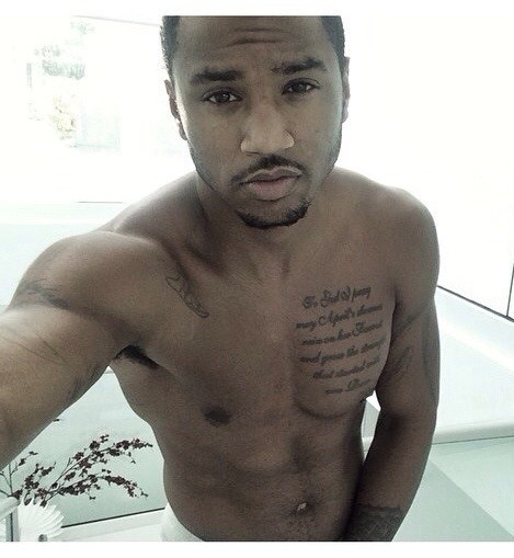 celebrixxxtiez:  God bless their mother..  Trey Songz and brother Forrest Tucker 😍😍😍🍆 (let us dream)