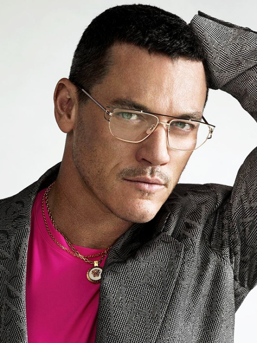 ludi-lin:Luke Evans photographed by Mert and Marcus for Versace Eyewear (2019)