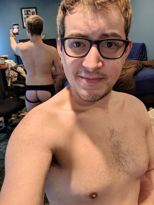 chroniccuddler:Dirty room? Check. Assless trunks? Check. Must be Thirsty Thursday.