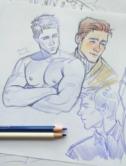 shkretart:I know that my sketches are of little interest to anyone, but I wanted to share. Young Price and Nik and others ideas…