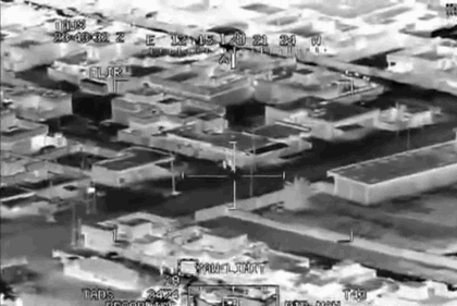 celer-et-audax:  2 US Apaches eliminating a group of Taliban Insurgents, Afghanistan.