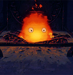 ponyo-ghibli:   Studio Ghibli Gif/Screencap Challenge5 Male Characters [1/5]: Calcifer“Here’s