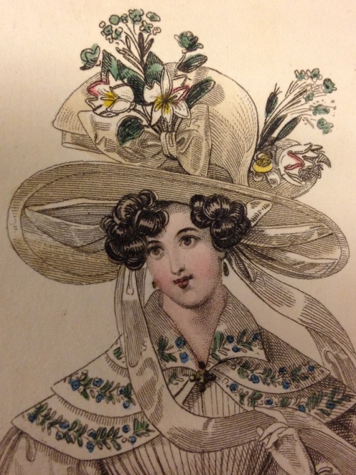 Yellow hat from the “Ladies Pocket Promenade” (1824-1840)