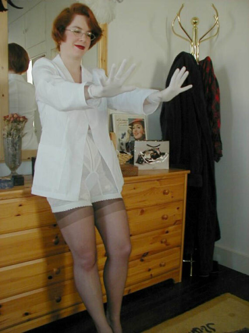 chantal77martin: j-justinjustin:Rita really knows how to properly wear her Satin Panel Panty Girdle!