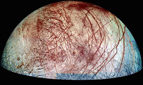 Blood-red scars and veins on Europa by europeanspaceagency