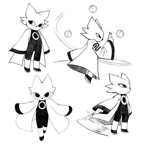 Some Warmp Up Yi Doodles, Trying Different Brushes.