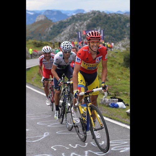instabicycle:  Via @cycling_results: Vuelta a España 2014 General classification after stage 15 // 1° Alberto Contador Velasco (Spa) Tinkoff-Saxo 58:31:35 - 2° Alejandro Valverde Belmonte (Spa) Movistar Team  0:00:31 - 3° Christopher Froome (GBr)