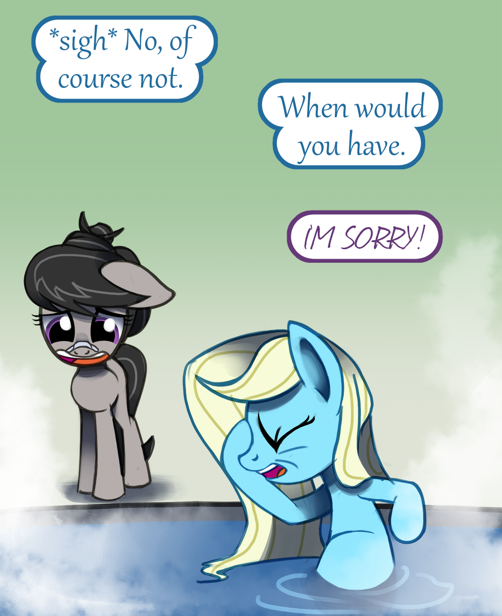 ask-canterlot-musicians: A horse out of water. Meeps ^^;