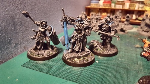 Stormcast eternals WIP for shadespire. Trying out lighting techniques. Want them to appear to be sta