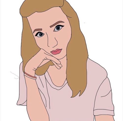 blissfulchapters:My new friend Tina (@justcallmetinaa on IG) drew me &amp; I’m ecstatic