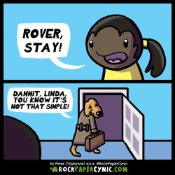 rockpapercynic:  Rover, speak! Rover, tell me why you can’t love me like you used to when we first fell in love!?  PS: Patreon helps me keep the website afloat. Consider pledging!