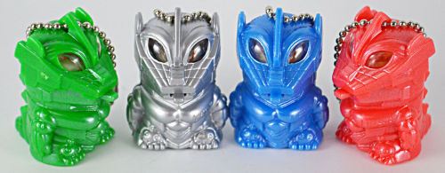 astoundingbeyondbelief:  Some toys from that odd three-year period where Toho released Godzilla and Hamtaro movies as double features. Photos from eBay. 