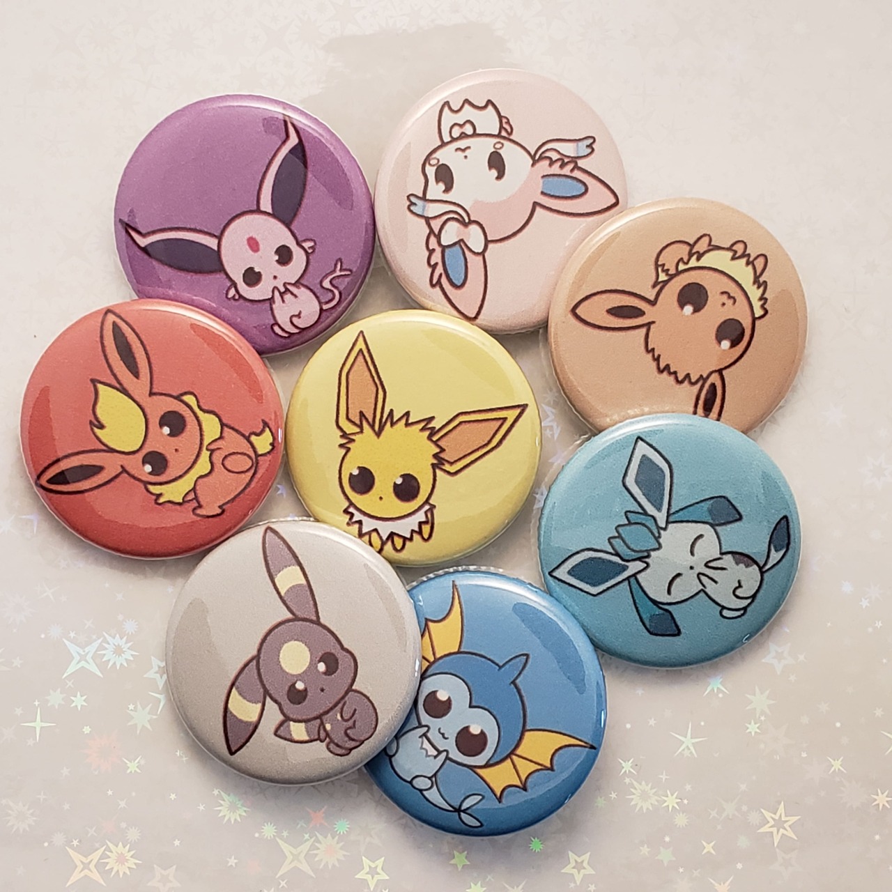 Unova Button Pins - Teddymuffs Designs