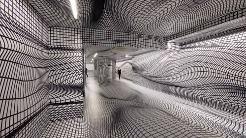 Porn Pics sixpenceee:  Peter Kogler’s Rooms of Illusions.