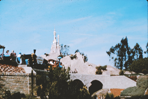 Casey Jr overlooking Storybook Land, circa 1950s