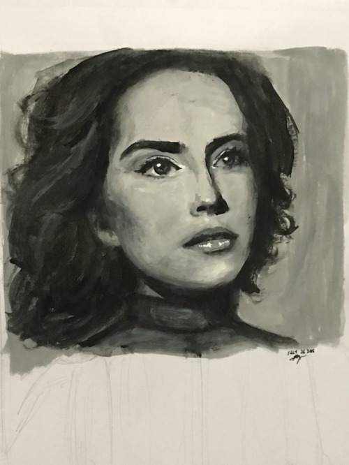 reylocrumbsart:Daisy  Gouache on Paper