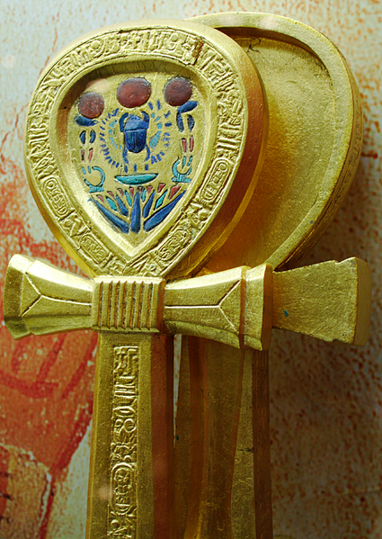 The ankh also known as key of life, the key of the Nile or crux ansata