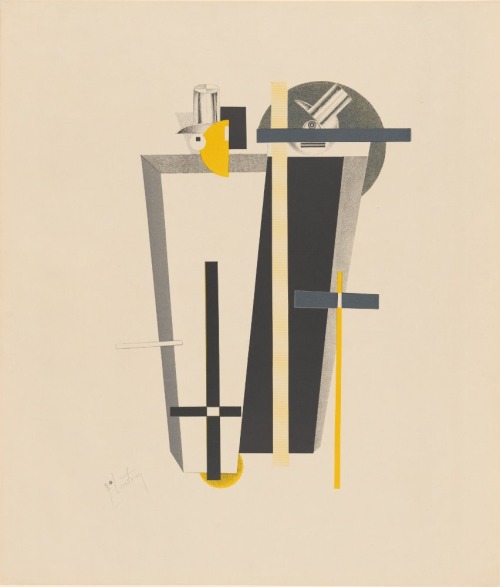 El Lissitzky, Portfolio Figurinen, 1923. Color lithograph. Kunstmuseum Moritzburg. Source